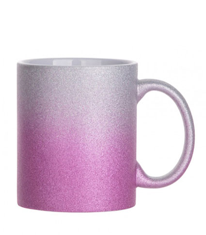 κούπα glitter δίχρωμη